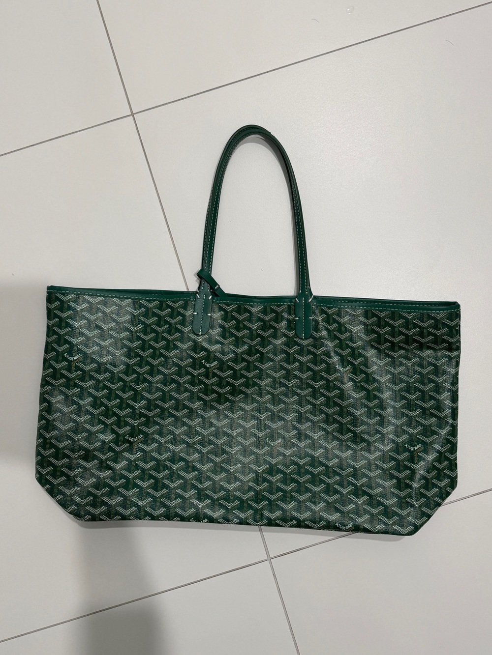 Large Green Goyard Tote